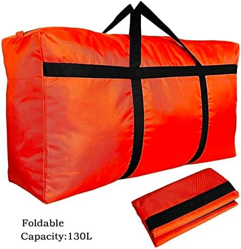 DoYiKe Extra Large Storage Duffle Bag with Zippers and Handles, Big Foldable Duffle Bag for Travel - Image 6