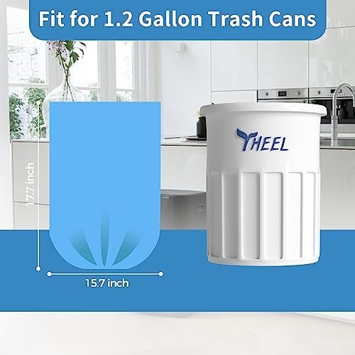 Small Trash Bags 1.2-Gallon: Small Garbage Bags for Bathroom Biodegradable Trash Bag Mini Trash Liners for Bathroom Bedroom Office (Blue, 150 Counts) - Image 5