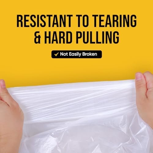 Small Trash Bags - 100 Count 4 Gallon Trash Bag, White Small Garbage Bags, Unscented Bathroom Trash Bags, Small Trash Bags Bathroom Kitchen Office, Thickened & Strong Trash Bags 4 Gallon - Image 4