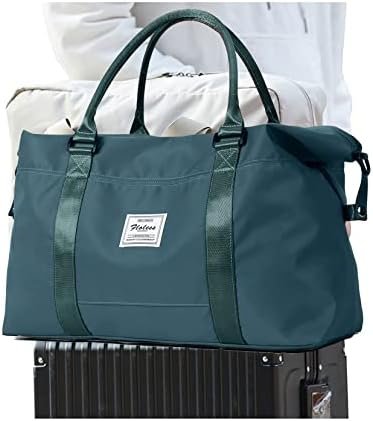 Sport Travel Duffle Bag Large Gym Tote Bag for Women, Weekender Bag Carry on Bag for Airplane, Ladies Beach Bag Overnight Bag Waterproof Bag Luggage Bag with Wet Bag Peacock Blue - Image 7