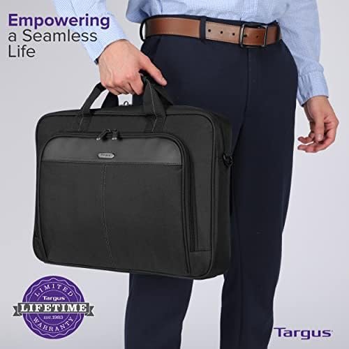 Targus Laptop Bag Classic Slim Briefcase Messenger Bag, Spacious, Ergonomic, Foam Padded Laptop Case for Devices - Image 6