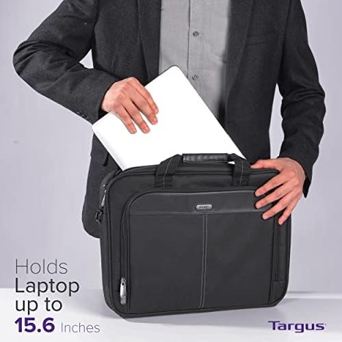 Targus Laptop Bag Classic Slim Briefcase Messenger Bag, Spacious, Ergonomic, Foam Padded Laptop Case for Devices - Image 2