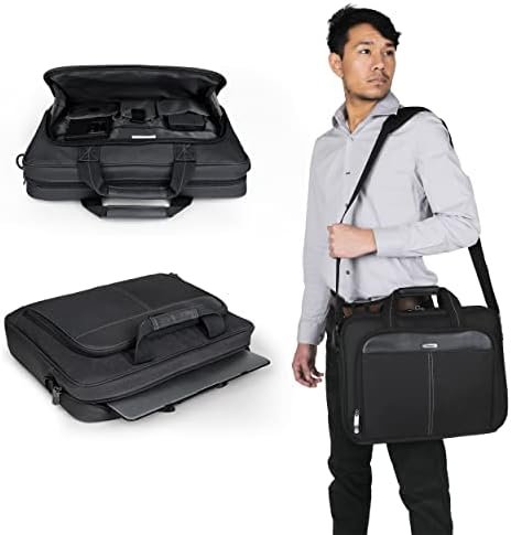 Targus Laptop Bag Classic Slim Briefcase Messenger Bag, Spacious, Ergonomic, Foam Padded Laptop Case for Devices - Image 7