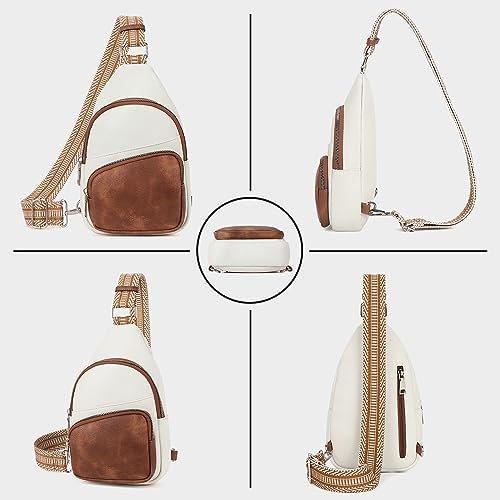 Small Sling Bag for Women, Vegan Leather Fanny Pack Crossbody Bags for Women, Chest Bag With Guitar Strap - Image 6