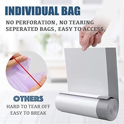 Small Trash Bags 4 Gallon - Drawstring, Individual Unscented Small Garbage Bags, White Trash Can Liners For Bathroom, 57 Count - Image 3