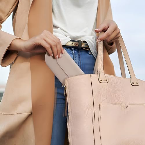 Silicone Makeup Brush Holder Travel Cosmetic Bag:Soft Portable Cosmetic Face Brushes Holder with Upgrade Anti-Fall Out Magnetic Closure, Large Travel Makeup Brush Case - Walnut - Image 7