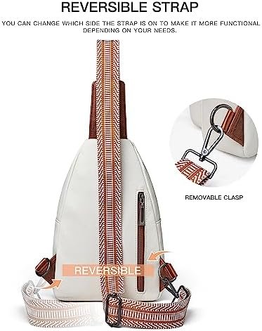 Sling Bag For Women Men Crossbody Shoulder Tote Blet Bags Backpack Fanny Pack Travel Purse Faux Leather - Image 6