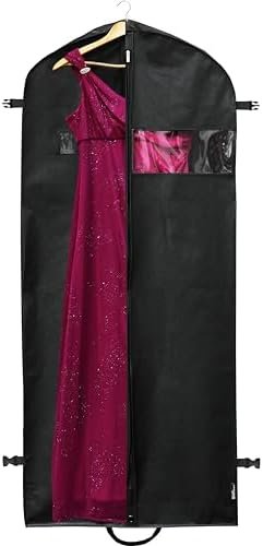 Simple Houseware 60-Inch Heavy Duty Garment Bag For Suits, Tuxedos, Dresses, Coats - Image 5