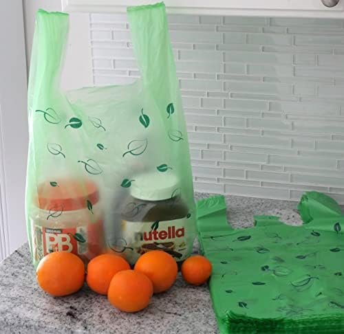 T-shirt Grocery Shopping Bags (600 ct.) Biodegradable Green Restaurant Bags (11.5" x 6.5" x 22") Multipurpose Pet Waste Bag Compatible with Arm & Hammer Swivel Bin & Rake pooper scooper - Image 9