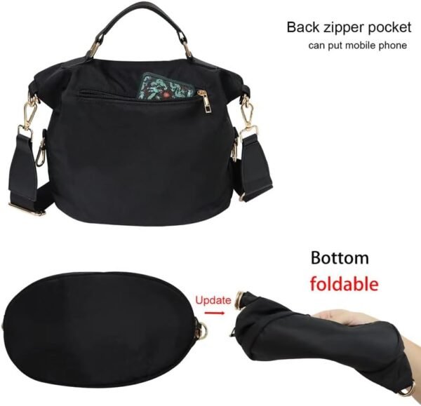 Women Nylon Handbag Anti-theft Casual Lightweight Travel Shopping Shoulder Bag Waterproof Crossbody bag - Image 4