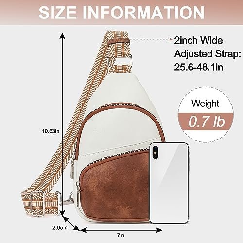 Small Sling Bag for Women, Vegan Leather Fanny Pack Crossbody Bags for Women, Chest Bag With Guitar Strap - Image 4