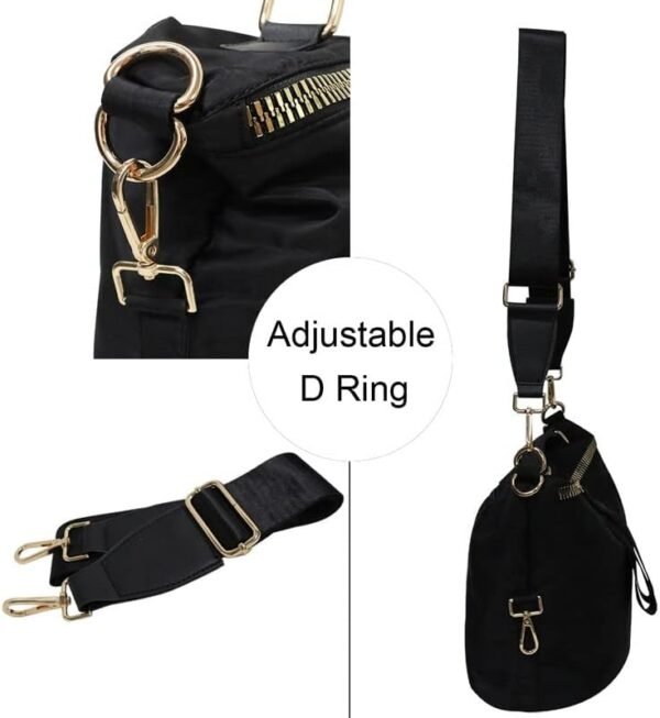 Women Nylon Handbag Anti-theft Casual Lightweight Travel Shopping Shoulder Bag Waterproof Crossbody bag - Image 3