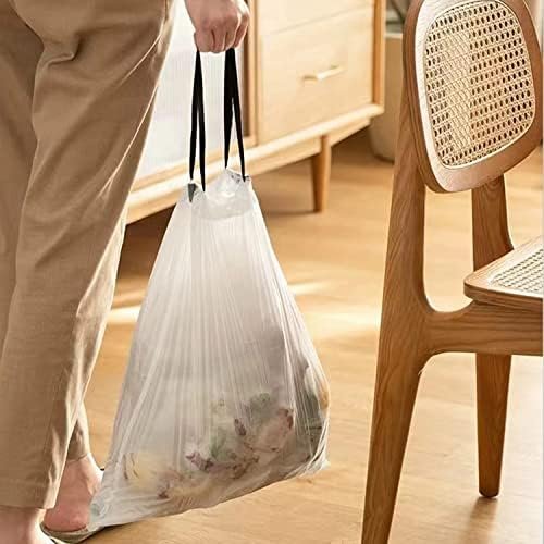 Small Trash Bags 4 Gallon - Drawstring, Individual Unscented Small Garbage Bags, White Trash Can Liners For Bathroom, 57 Count - Image 7