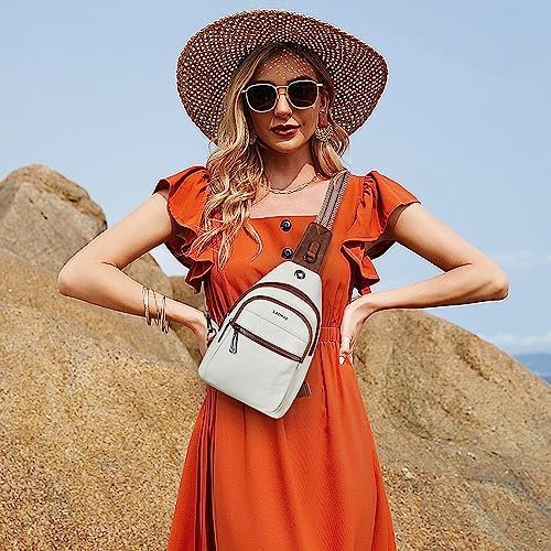 Sling Bag For Women Men Crossbody Shoulder Tote Blet Bags Backpack Fanny Pack Travel Purse Faux Leather - Image 8