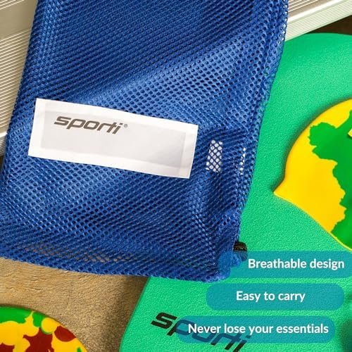 Sporti Mesh Swim Bag - Drawstring Backpack for Men Women, Swim bags for Athletic Gym Sports Workout, Large swim backpack - Image 5