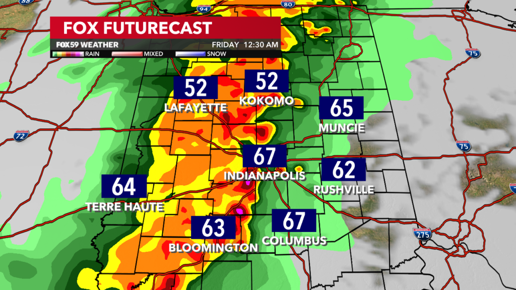 Severe storms late Thursday, trending cooler this weekend