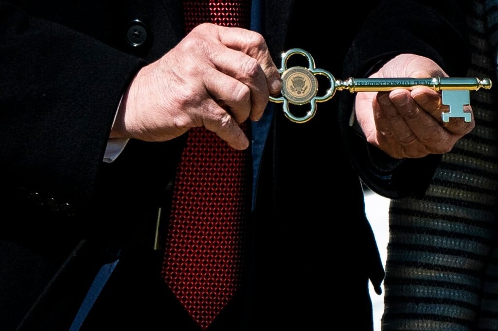 Why would President Trump give someone the keys to the White House?
