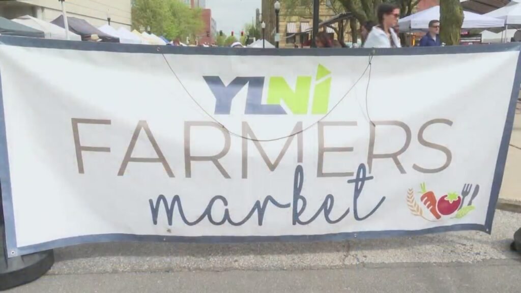 YLNI is holding its last indoor farmers market of the season. When does the outdoor farmers market start?