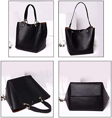 Pahajim Tote Handbags for Women Large Capacity Work PU Leather Bucket Purse Designer Satchel Hobo Shoulder Bags - Image 2