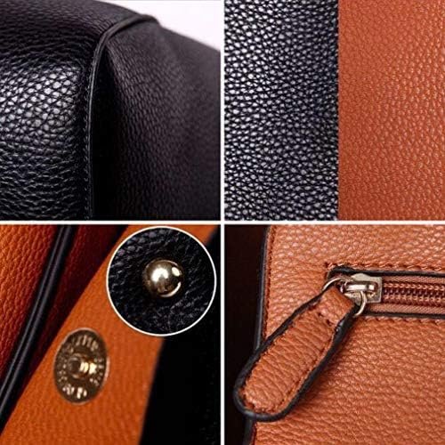 Pahajim Tote Handbags for Women Large Capacity Work PU Leather Bucket Purse Designer Satchel Hobo Shoulder Bags - Image 3