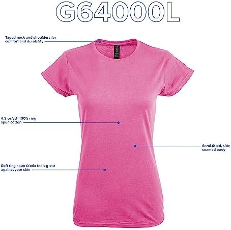 Gildan Women's Softstyle Cotton T-Shirt, Style G64000L, Multipack - Image 4