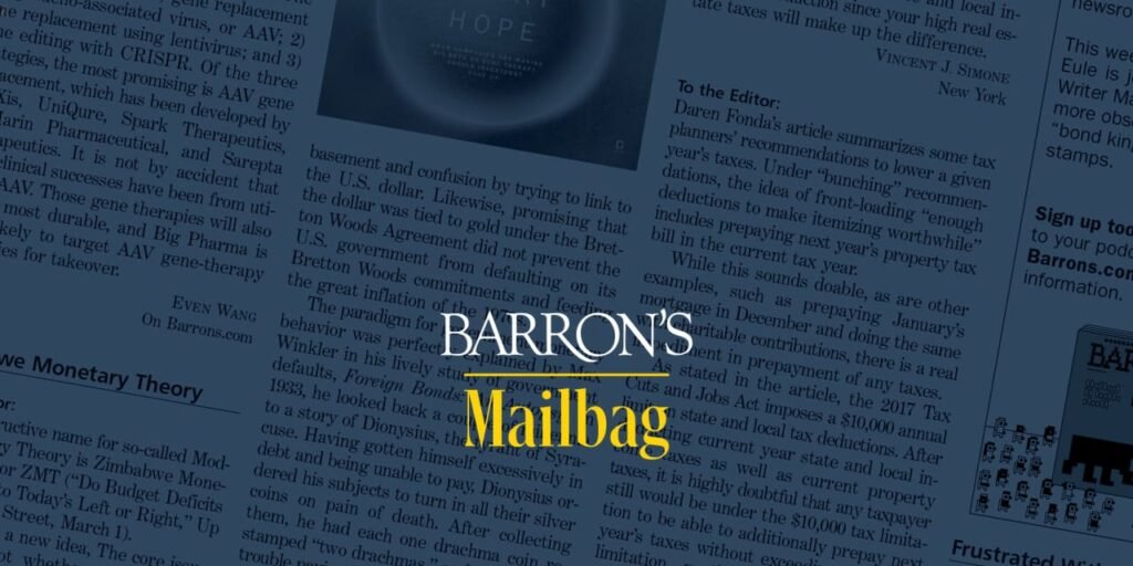 Barron’s Letter to the Editor: Energy Investing, Michael Milken, 60/40 Portfolio, Inflation