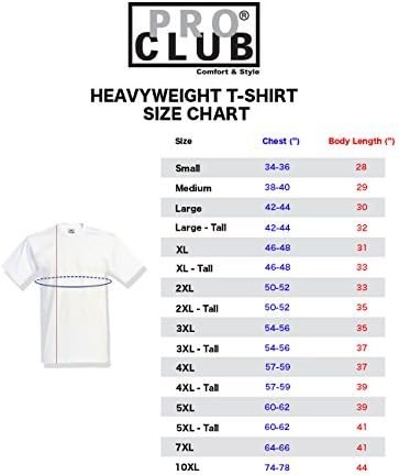 Pro Club Men's Heavyweight Cotton Short Sleeve Crew Neck T-Shirt - Image 6