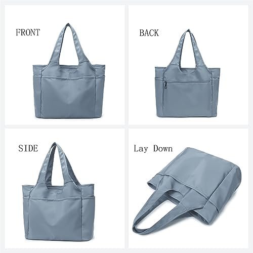 SOYMWIN Tote Bag for Women,Large Tote Bag with Compartments and Multiple Pockets,Quilted Shoulder Bag for Travel Work Sports - Image 2