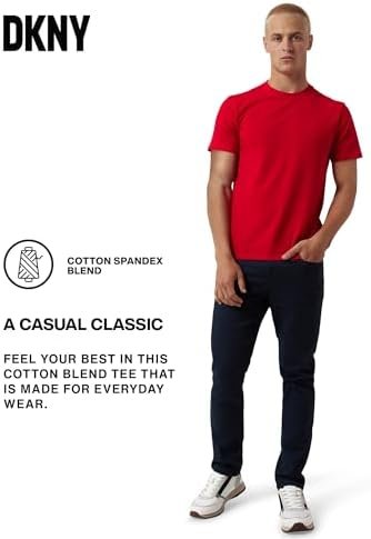 DKNY Mens T-Shirts - Luxury Men's T-Shirts | Classic Fitted Short Sleeve Crew Neck T-Shirts for Men | Plain Tshirts for Men - Image 5