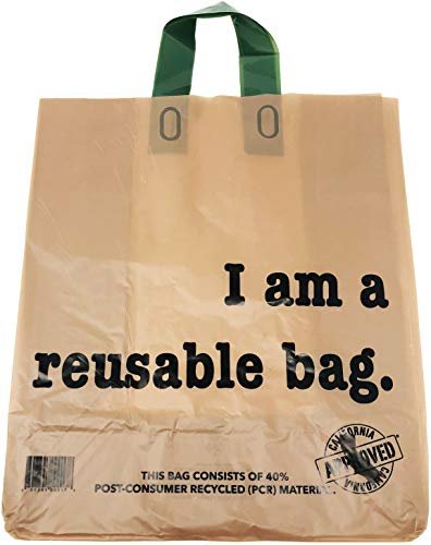 Reli. Shopping Bags, Reusable (250 Count Bulk; 2.25 mil Thick) Kraft Shopping Bags for Restaurant, Take Out, Retail, Grocery - Recyclable Shopping Bags (12" L x 6.75" W x 14" H) (Brown)