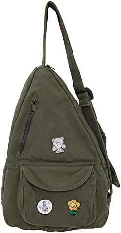 Sling Bag for Women Crossbody Backpack Shoulder Chest Bag Daypack Small Travel Canvas Casual Hiking Outdoor