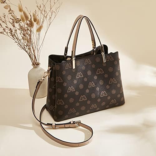 FOXLOVER Top-Handle Satchel Handbags for Women PVC Leather With Crossbody Strap Zipper Lightweight - Image 6