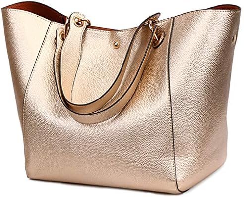 Pahajim Tote Handbags for Women Large Capacity Work PU Leather Bucket Purse Designer Satchel Hobo Shoulder Bags