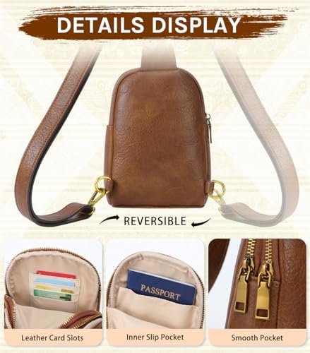 Small Sling Bag for Women Crossbody Purse, Soft Vegan Leather Sling Purse, Crossbody Bags for Women - Image 5