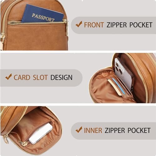 Small Crossbody Sling Bag for Women Leather Fanny Pack Cross body Purse Chest Bag for Women for Gifts - Image 6