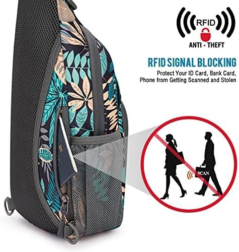 G4Free RFID Sling Bag Crossbody Sling Backpack Small Chest Shoulder Backpack Men Women Hiking Outdoor - Image 6