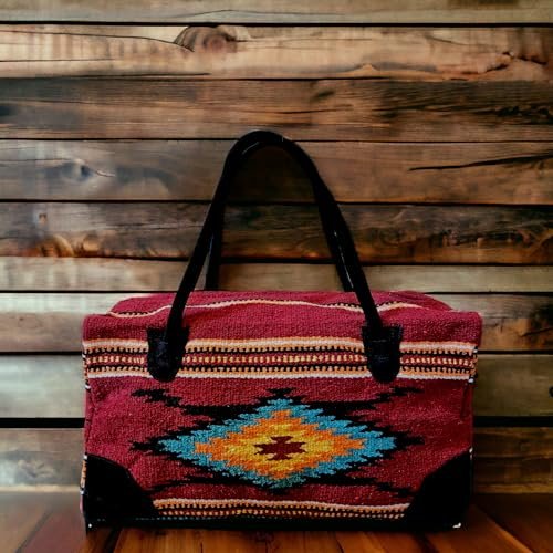 Southwestern Large Weekender Travel Bag Western Duffle Bag Boho Travel Bag (Monica) - Image 3