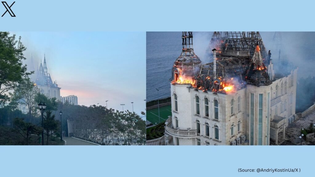 Ukraine’s iconic Harry Potter Castle destroyed by Russian missile attack, video goes viral | Ukraine’s iconic Harry Potter Castle destroyed by Russian missile attack Trending News