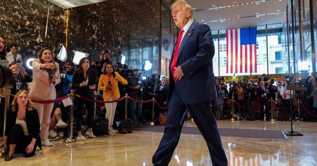 Why President Trump’s speech after his conviction was all business and no political tone