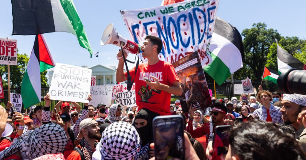 Gaza war protests draw thousands to White House
