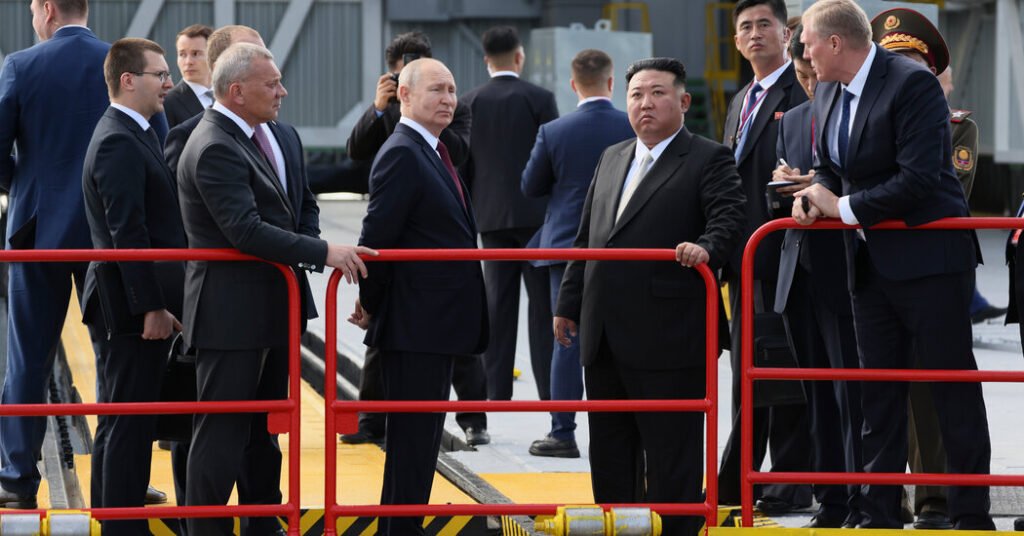 What weapons is North Korea accused of supplying to Russia?