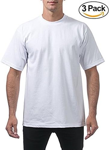 Pro Club Men's 3-Pack Heavyweight Cotton Short Sleeve Crew Neck T-Shirt - Image 2
