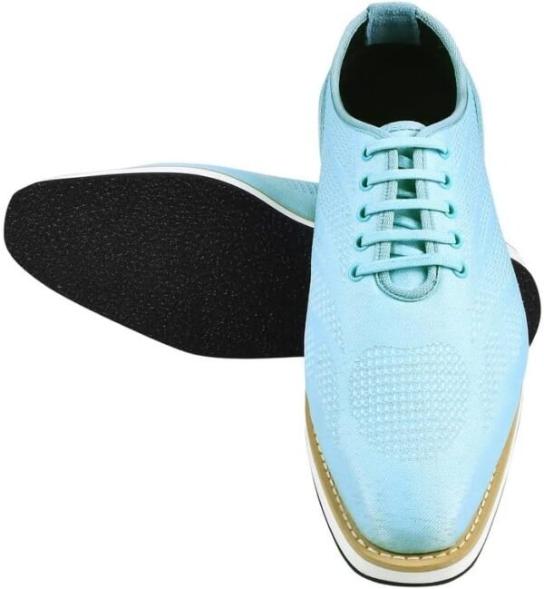 Blue Dress Shoes for Men - 10+ Designs Blue Men's Oxford Dress Shoes,Prom Shoes for Men - Image 3