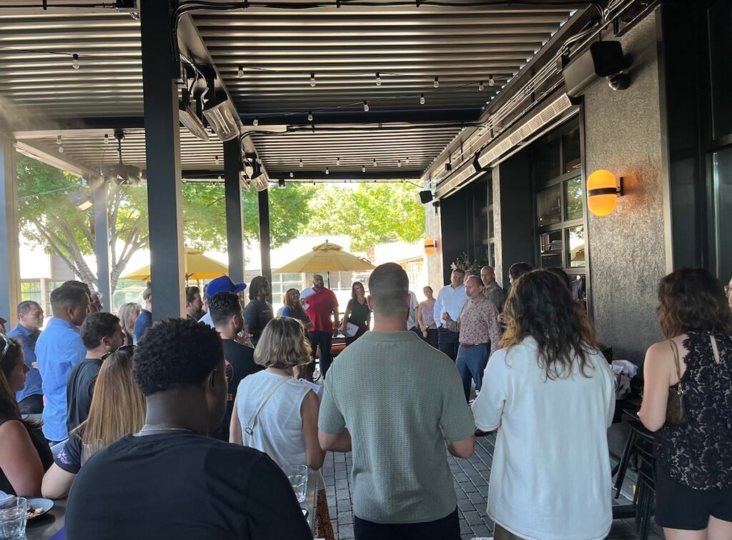 Local entrepreneurs network at Atlanta event