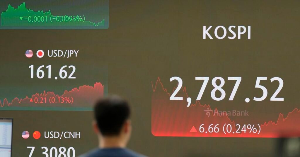 Asian stocks mostly higher, boosted by Wall Street record on Tesla’s rapid growth