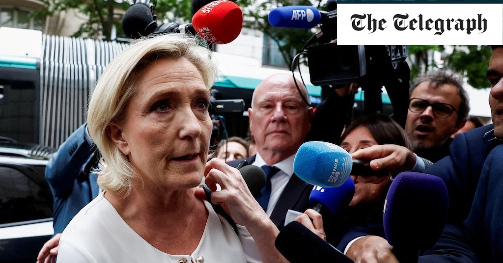 French stock market rises as Le Pen fails to win majority