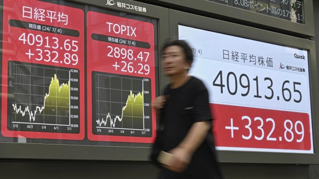 Stock market today: Japan’s Nikkei hits record high, leads Asian stocks rally