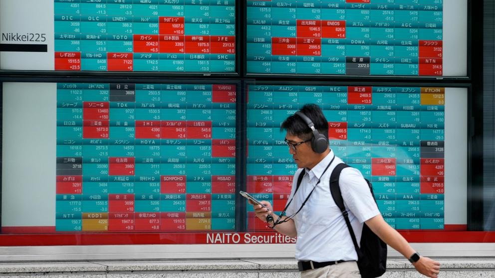 Stock market today: U.S. markets closed, Asian stocks down, European stocks up
